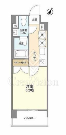 コスモリード西馬込レジデンス　107号室　間取り
