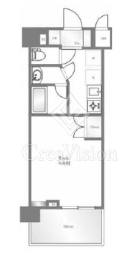 ZOOM品川南　204号室　間取り