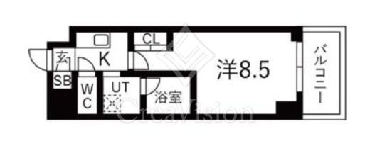 La Douceur蒲田 (ラドゥセール蒲田)　502号室　間取り