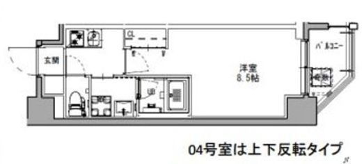 La Douceur蒲田 (ラドゥセール蒲田)　801号室　間取り