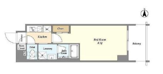 La Douceur蒲田 (ラドゥセール蒲田)　903号室　間取り