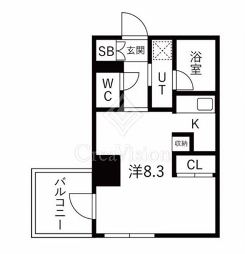 La Douceur蒲田 (ラドゥセール蒲田)　905号室　間取り