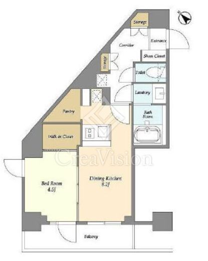 エトワール駒沢大学　406号室　間取り