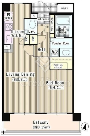ルマ上用賀　301号室　間取り