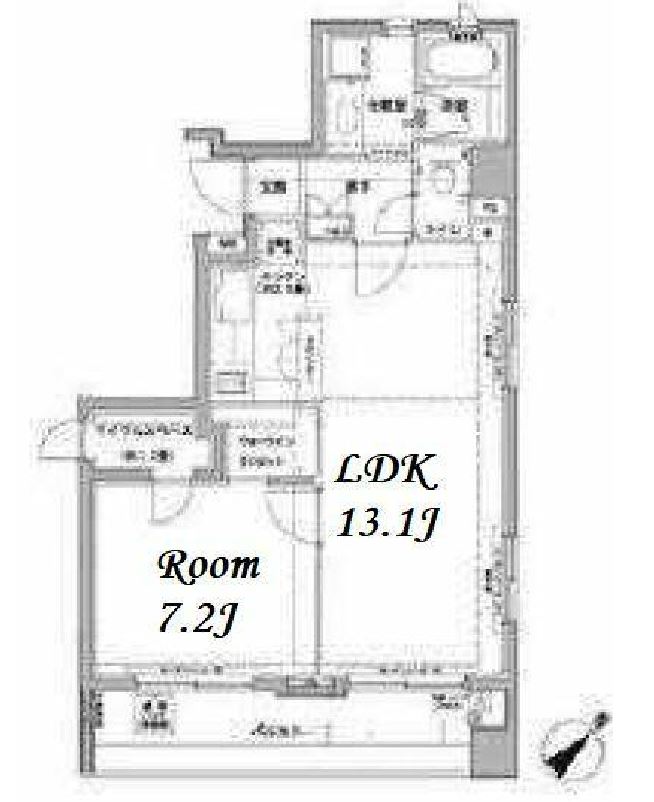 クレジデンス日本橋浜町　303号室　間取り