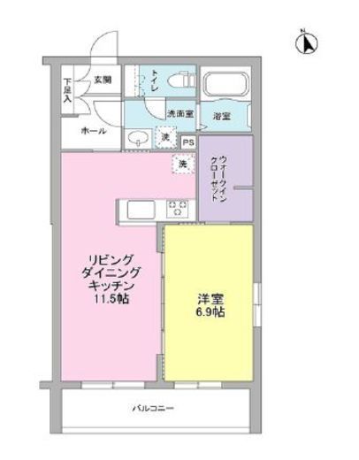 プレジオ桜丘　212号室　間取り
