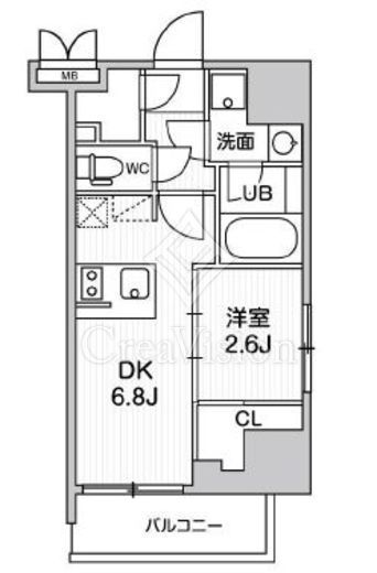 シーフォルム大井町2　802号室　間取り
