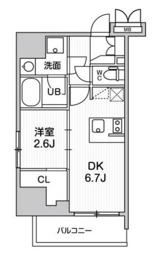 シーフォルム大井町2　901号室　間取り