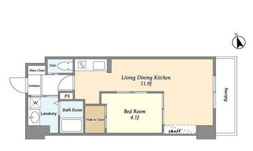 リーブルグラント羽田 (LIBRGRANT羽田)　403号室　間取り