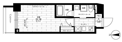 ステージファースト桜新町　706号室　間取り