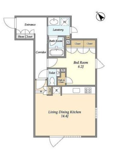アンソレイエ下北沢　303号室　間取り