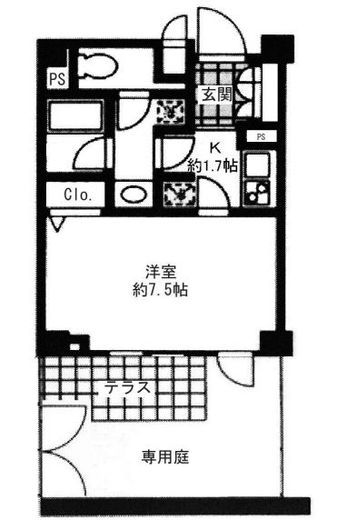 プライムアーバン用賀　113号室　間取り