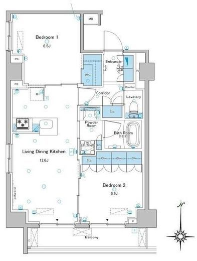 ルフォンプログレ大森西　901号室　間取り