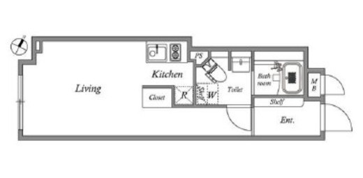 グランパセオ碑文谷　N204号室　間取り