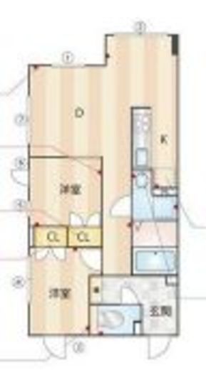 グランパセオ碑文谷　N205号室　間取り