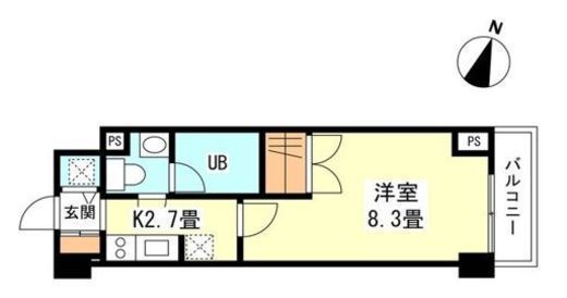 グランハイツ南雪谷　310号室　間取り