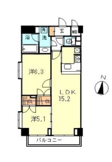 グランハイツ南雪谷　321号室　間取り