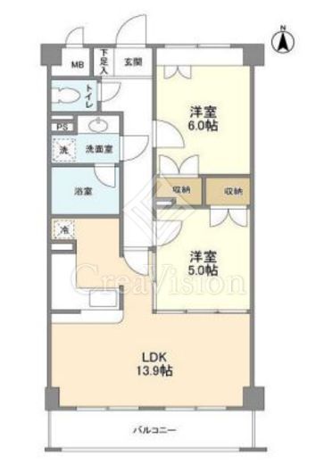 グランハイツ南雪谷　125号室　間取り