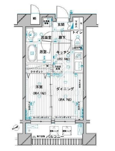 デュオ・スカーラ蒲田2　702号室　間取り