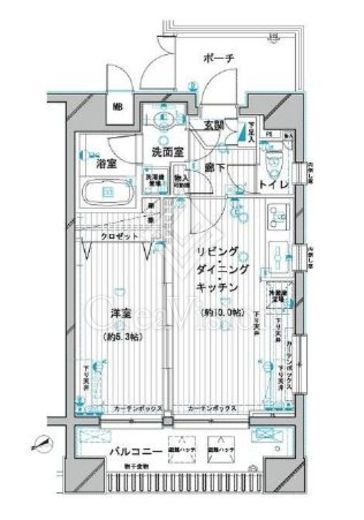 デュオ・スカーラ蒲田2　201号室　間取り