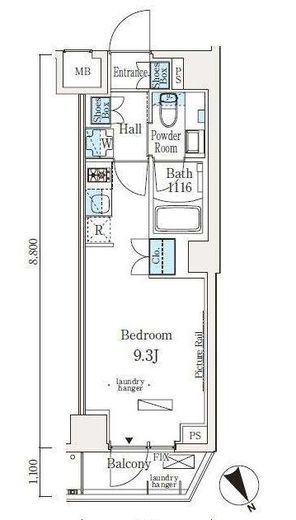 ソラニテ馬込　207号室　間取り