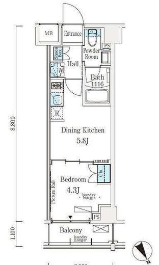 ソラニテ馬込　503号室　間取り