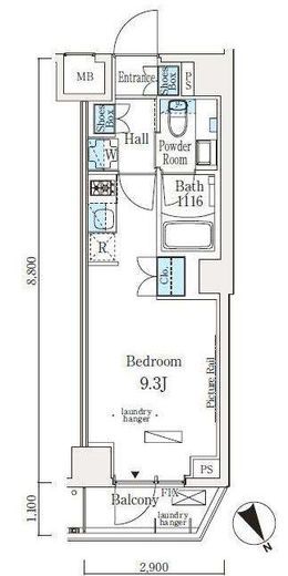 ソラニテ馬込　505号室　間取り