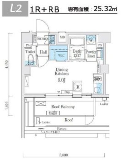 ソラニテ馬込　801号室　間取り