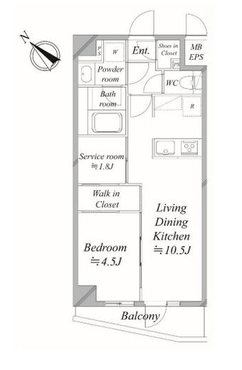 レジディア下丸子プレイス　505号室　間取り