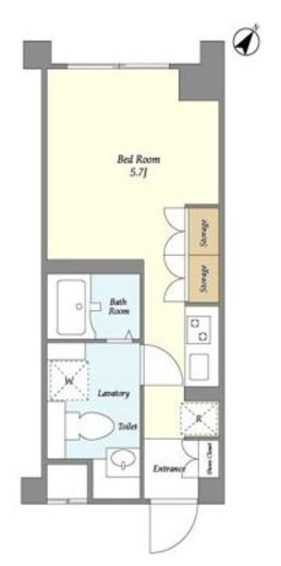 ジニア不動前　206号室　間取り