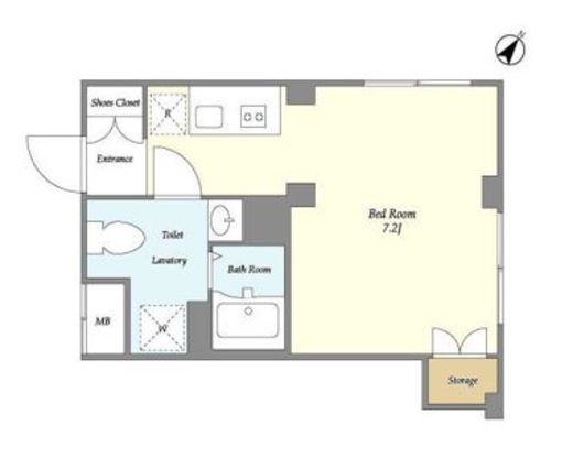 ジニア不動前　604号室　間取り