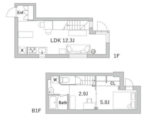 グランデュオ高輪　103号室　間取り