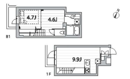 グランデュオ高輪　105号室　間取り