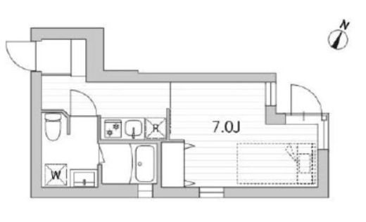 グランデュオ高輪　203号室　間取り