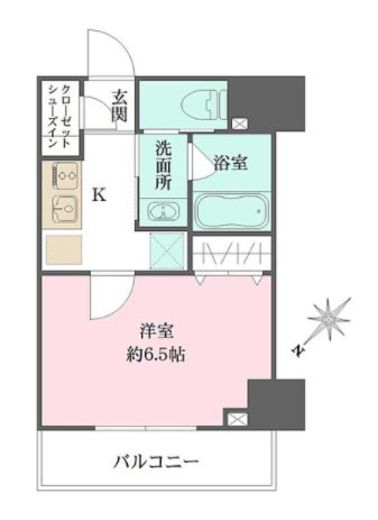 ザ・パークメゾン東大井　405号室　間取り