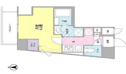 L'axe京急蒲田 （ラグゼ京急蒲田）　601号室　間取り