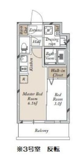 JMFレジデンス学芸大学　203号室　間取り