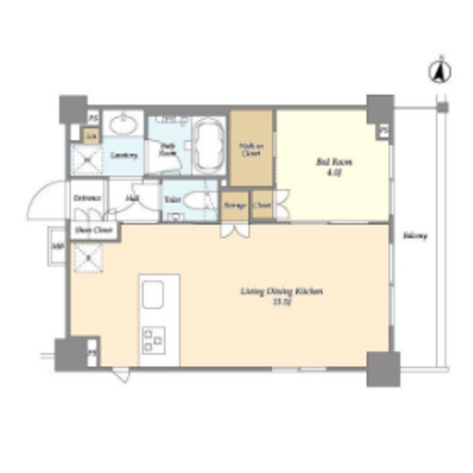 ARKMARK西小山 (アークマーク西小山)　605号室　間取り