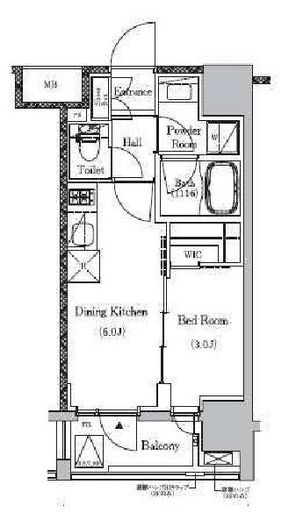 プライマルイプセ池尻大橋　502号室　間取り