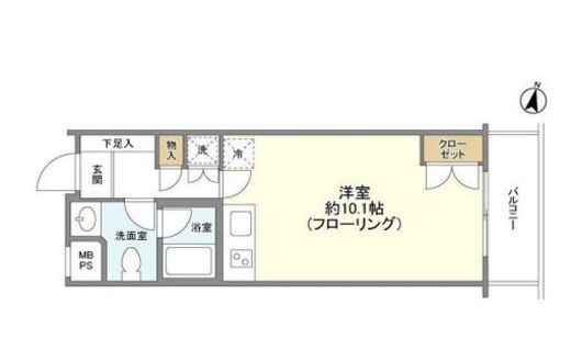 東急ドエルキルト三軒茶屋　308号室　間取り