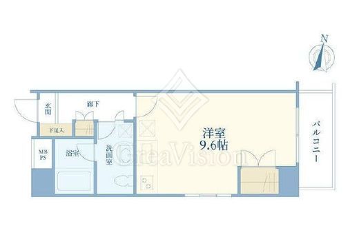 東急ドエルキルト三軒茶屋　407号室　間取り