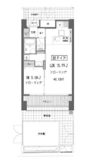 ガーデン蒲田　101号室　間取り
