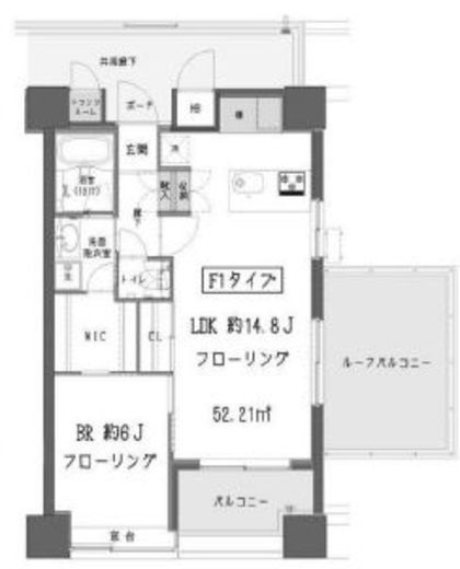ガーデン蒲田　1106号室　間取り