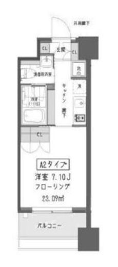 ガーデン蒲田　208号室　間取り