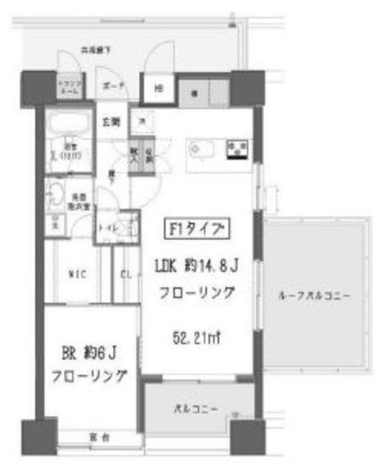 ガーデン蒲田　809号室　間取り