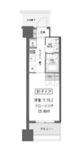 ガーデン蒲田　527号室　間取り