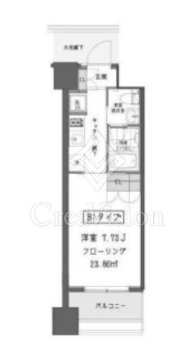 ガーデン蒲田　425号室　間取り
