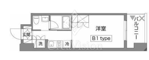 ガーデン蒲田　720号室　間取り