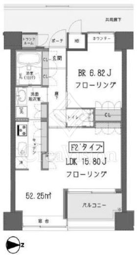 ガーデン蒲田　805号室　間取り