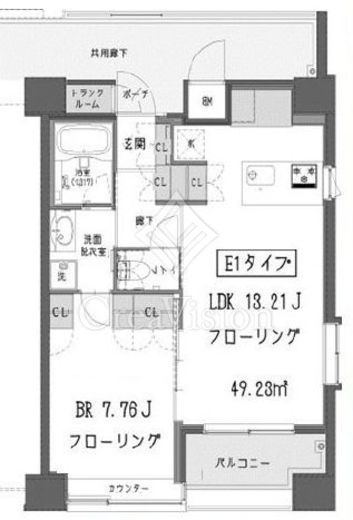 ガーデン蒲田　1001号室　間取り